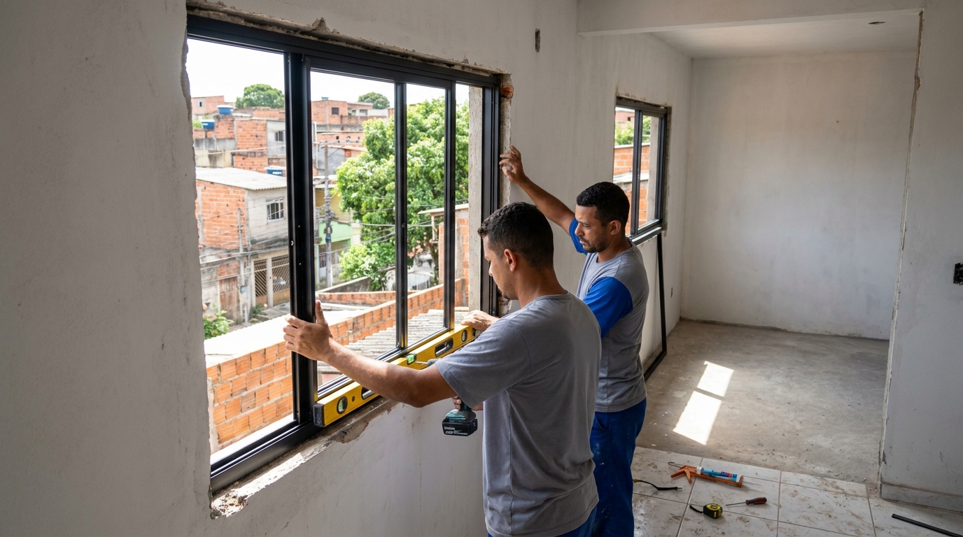 Produção de Portas e Janelas no Capão Raso, Curitiba‑PR