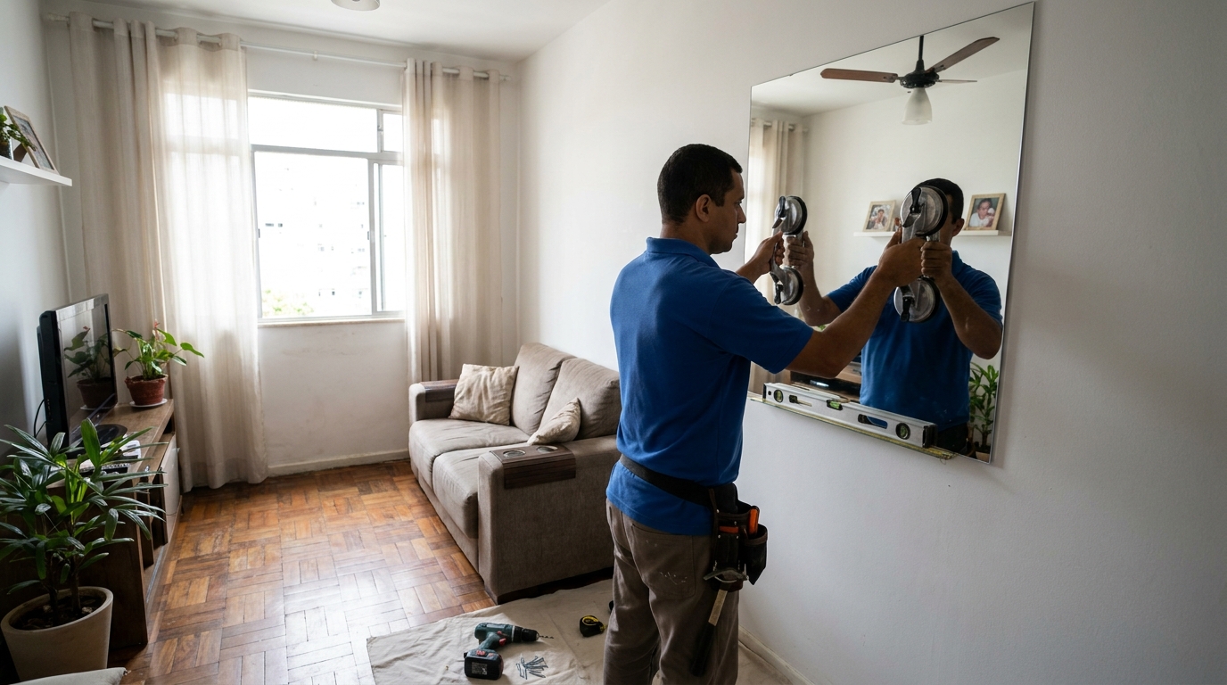 Revestimento Espelhado no Centro Cívico, Curitiba‑PR