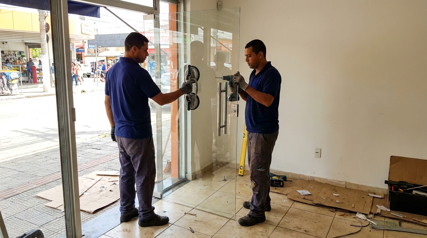 Portas em Vidro na CIC, Curitiba‑PR