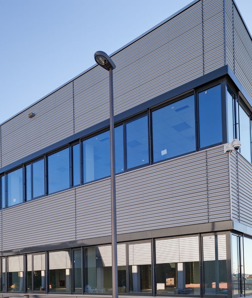 fachada de vidro em Curitiba